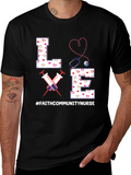 Faith Community Nurse T-Shirt - LOVE Heart Design