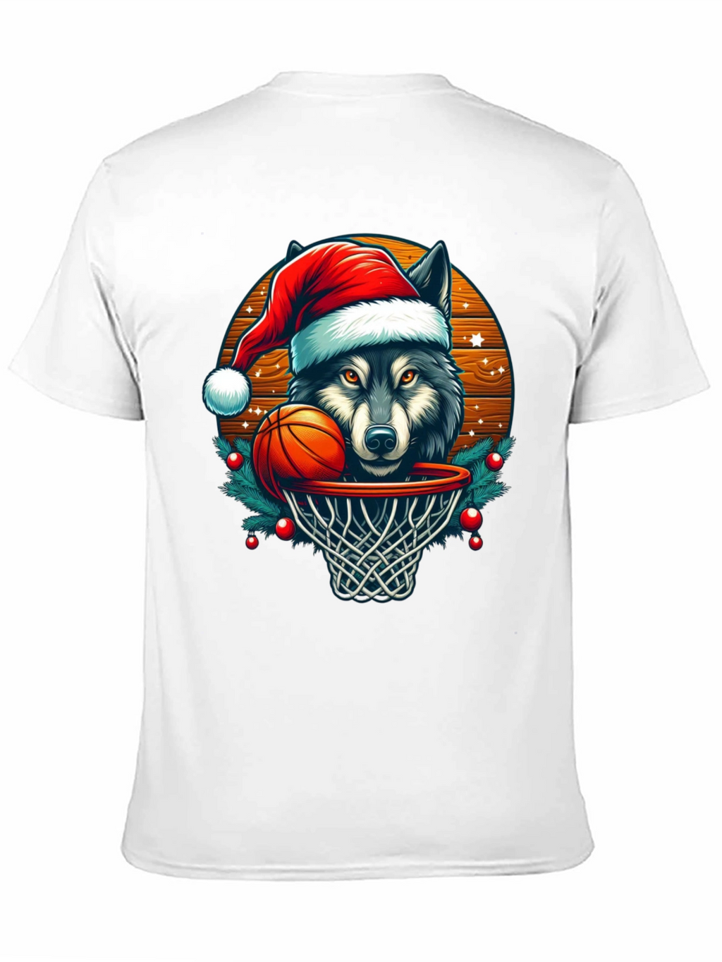 Wolf Dunk Christmas T-Shirt