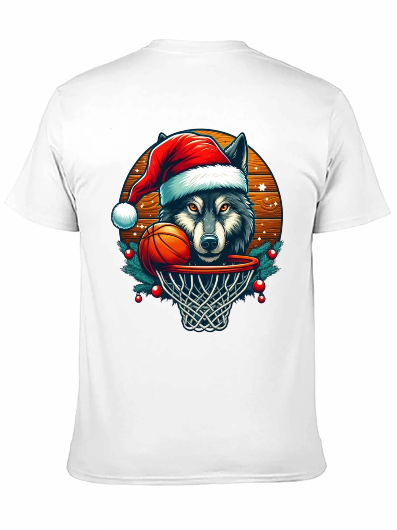 Wolf Dunk Christmas T-Shirt