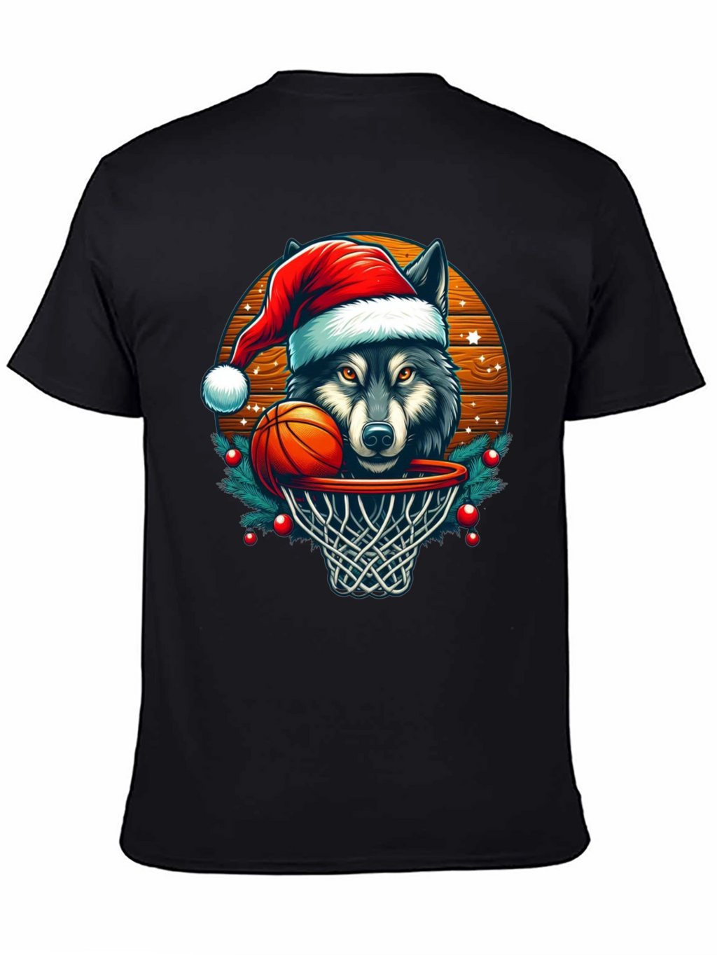Wolf Dunk Christmas T-Shirt
