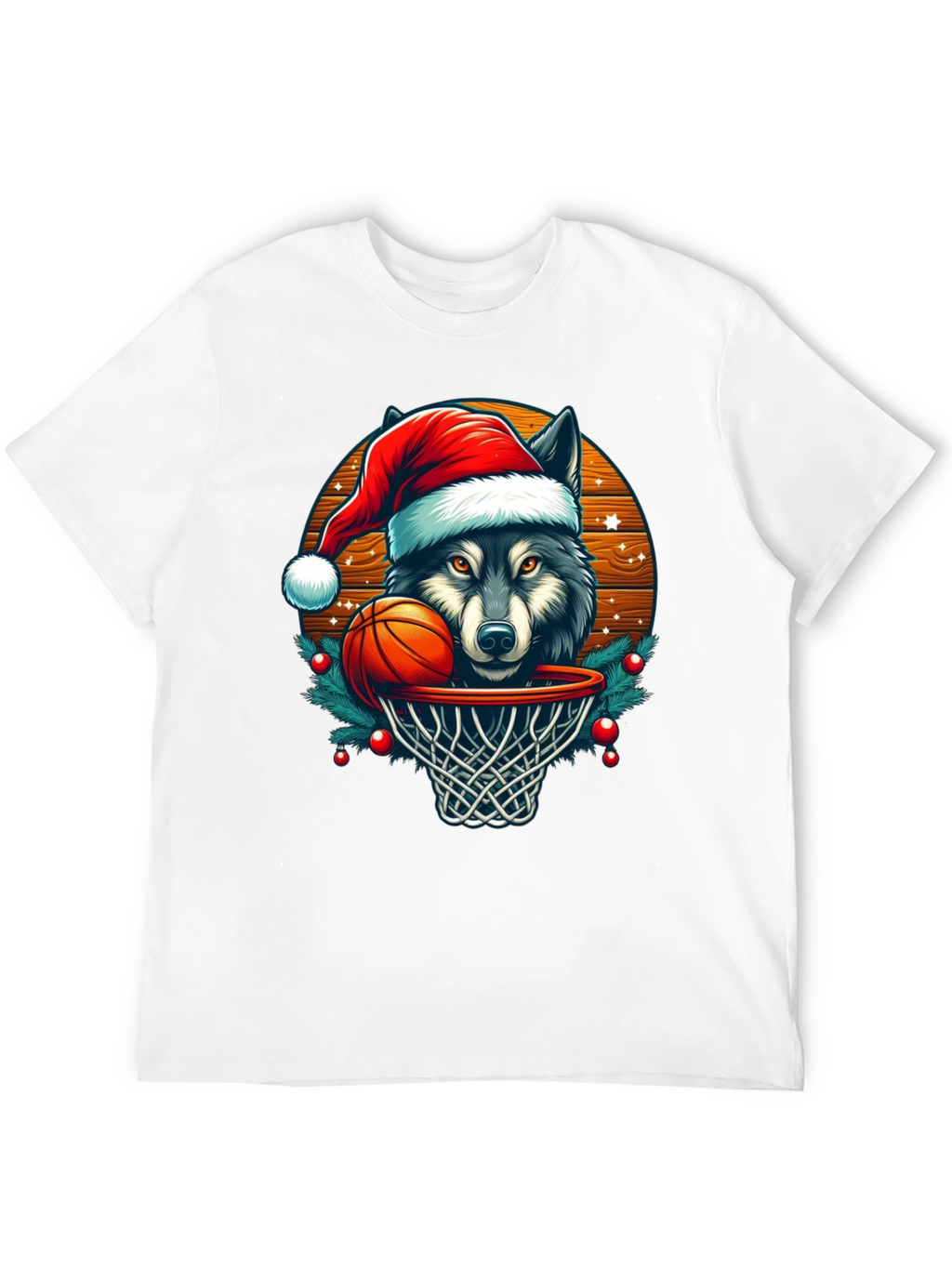 Wolf Dunk Christmas T-Shirt