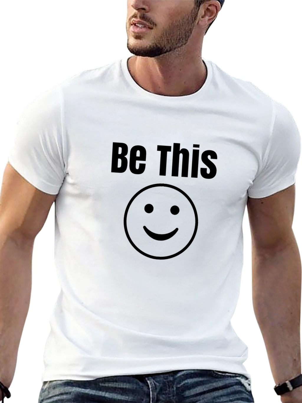 Be This Smiley Face Black T-Shirt
