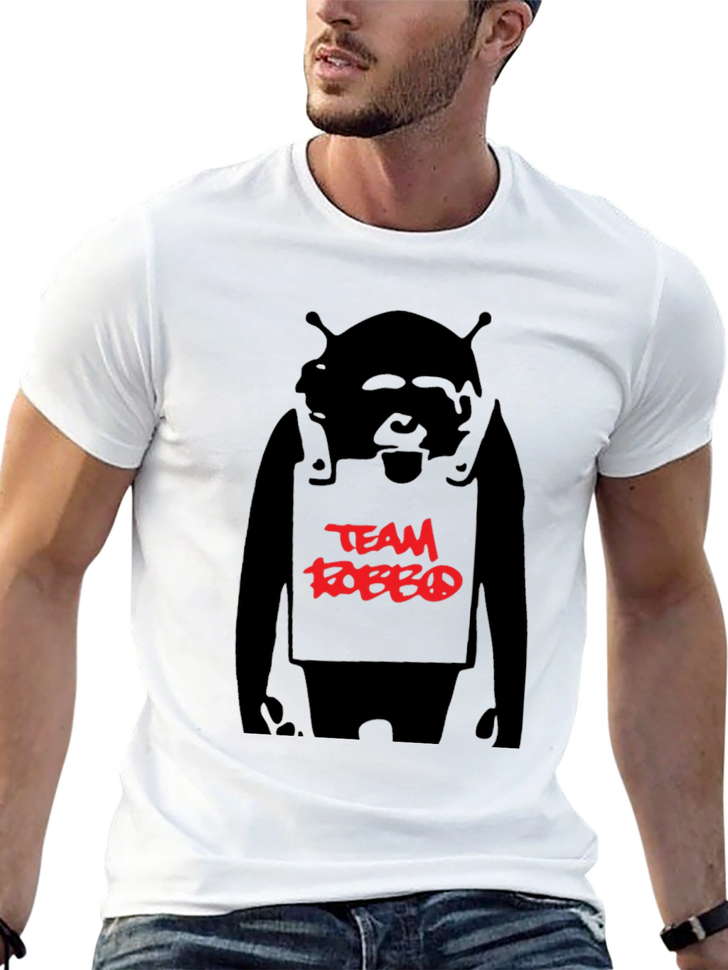Team Robbo Black Graphic Tee