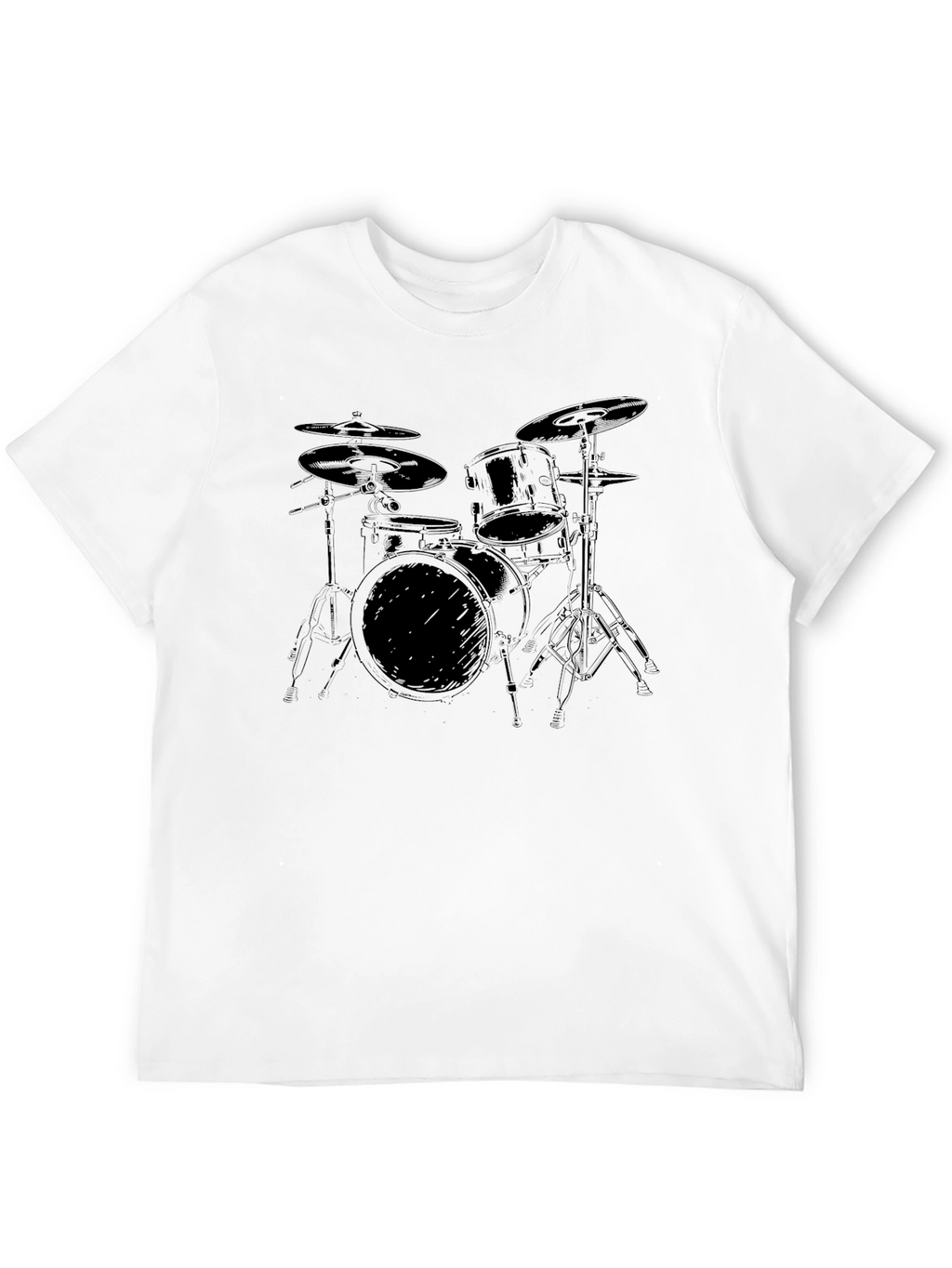 Drum Kit Graphic T-Shirt - Musician Tee