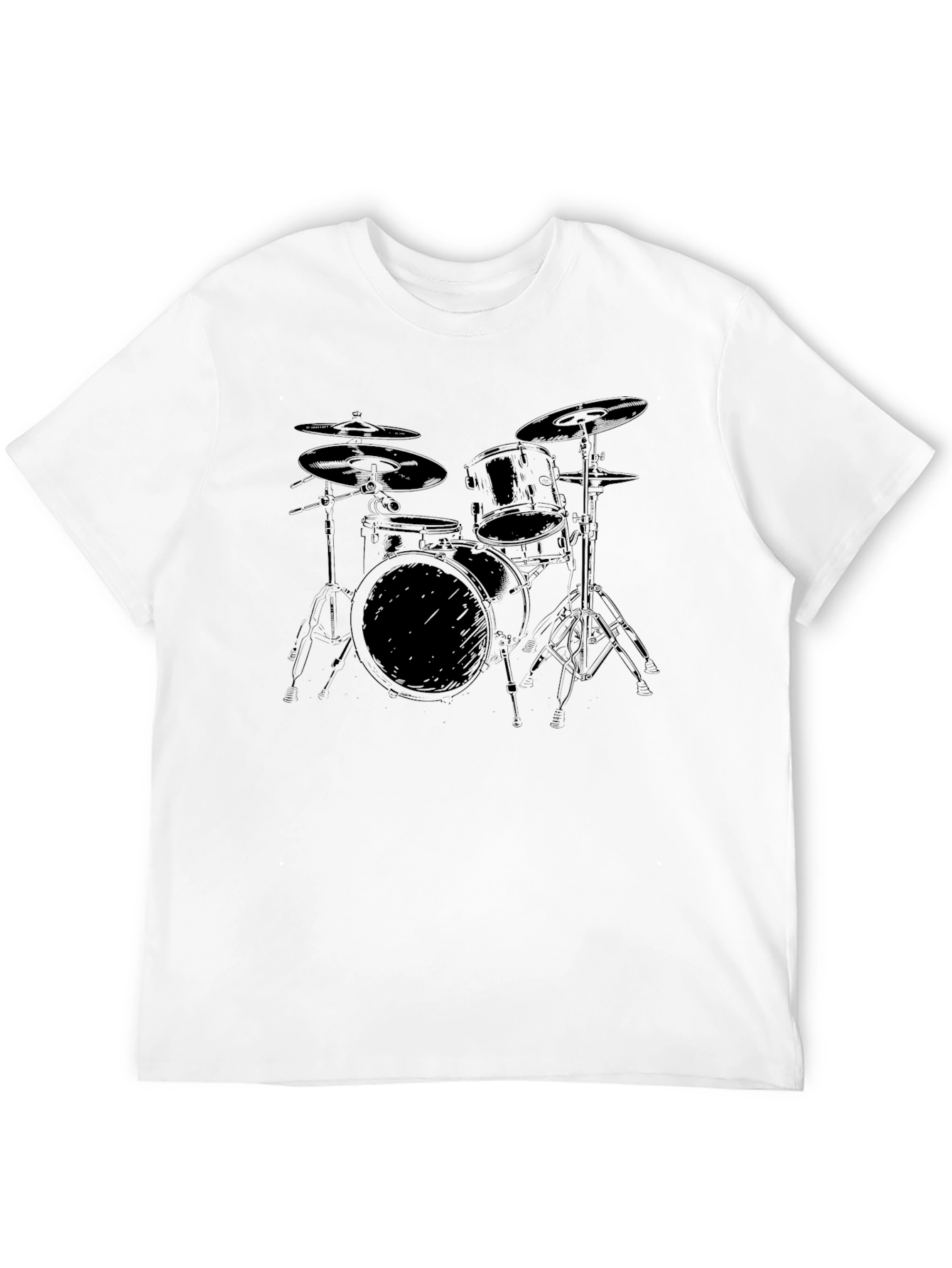 Drum Kit Graphic T-Shirt - Musician Tee