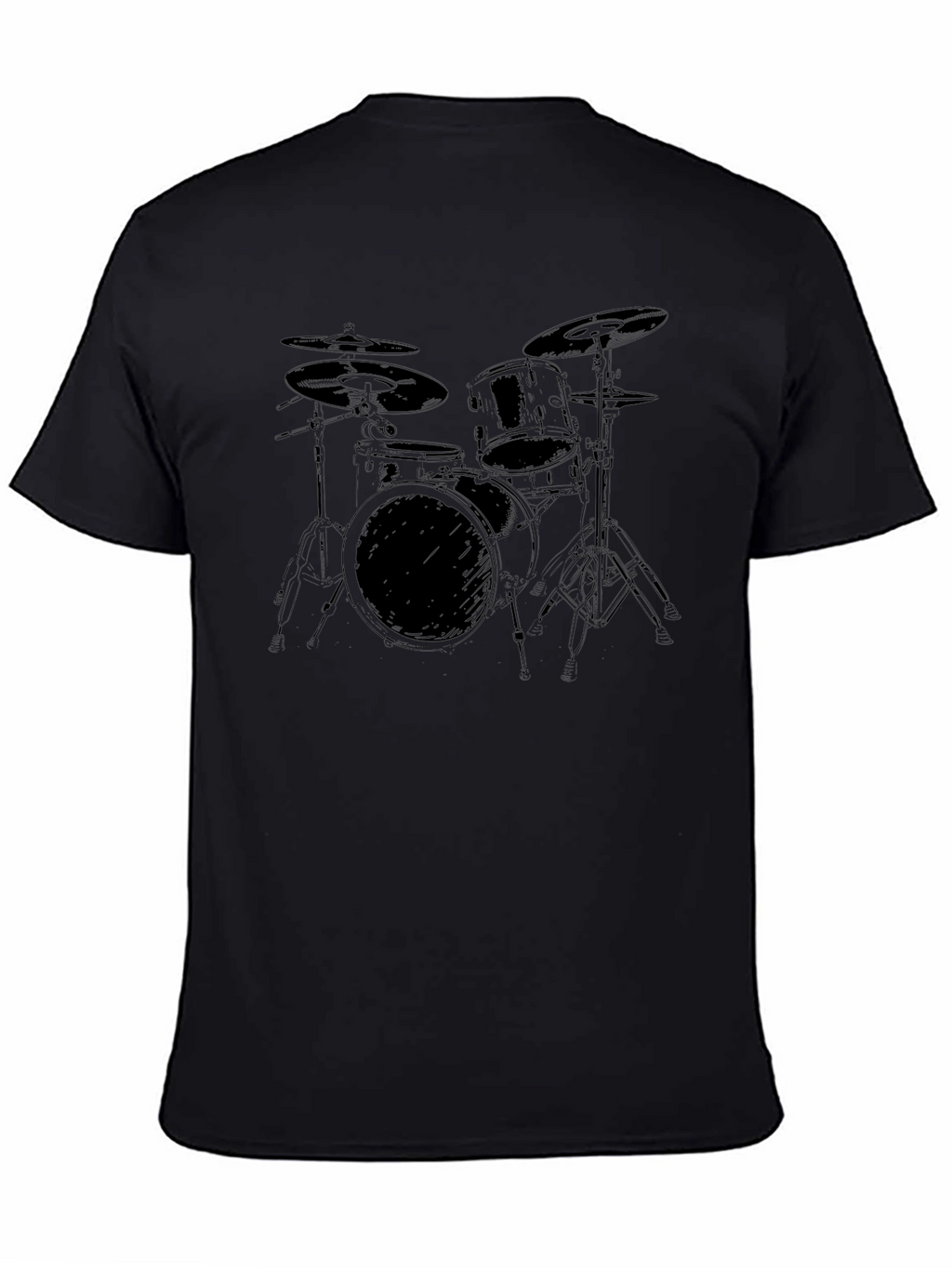 Drum Kit Graphic T-Shirt - Musician Tee