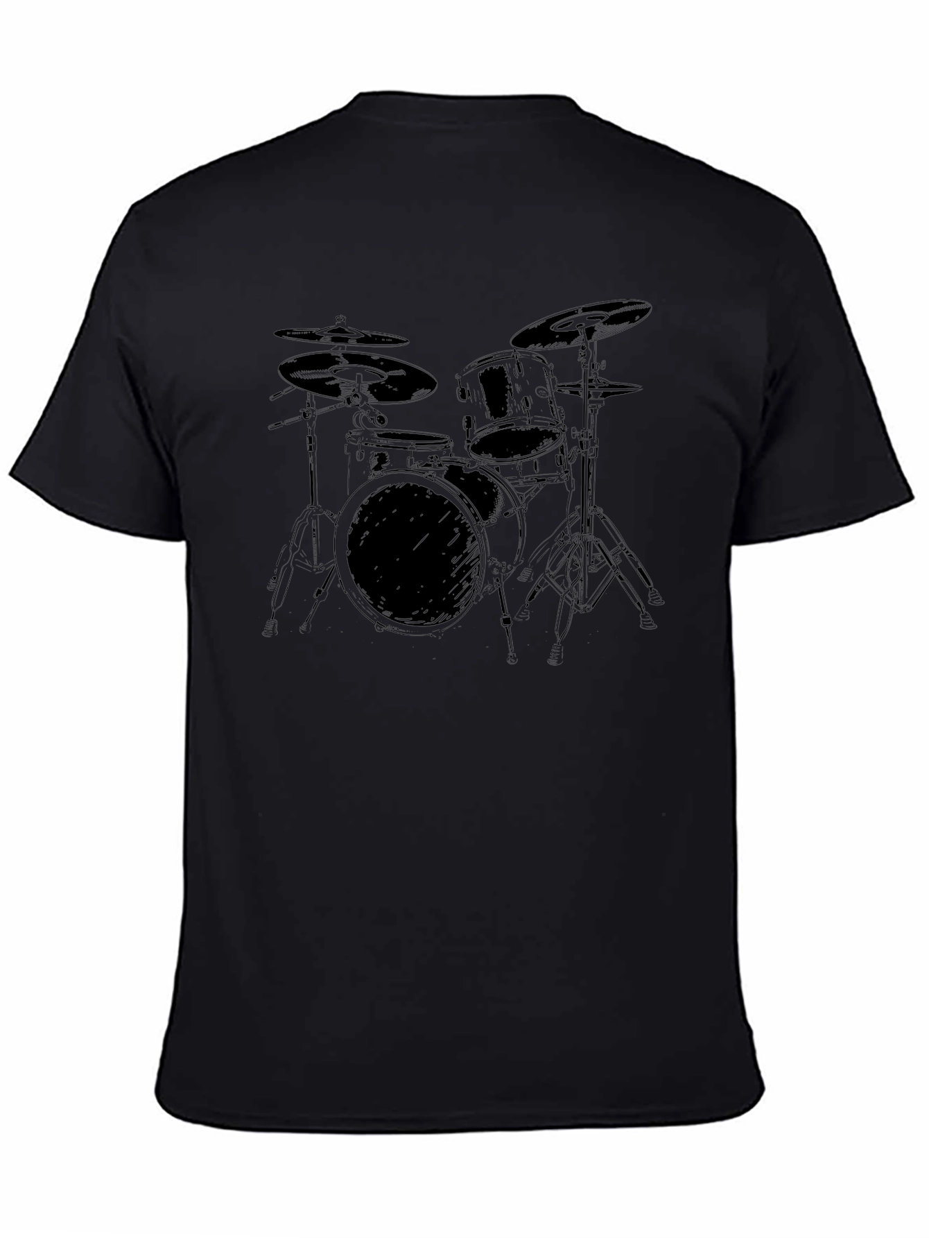 Drum Kit Graphic T-Shirt - Musician Tee