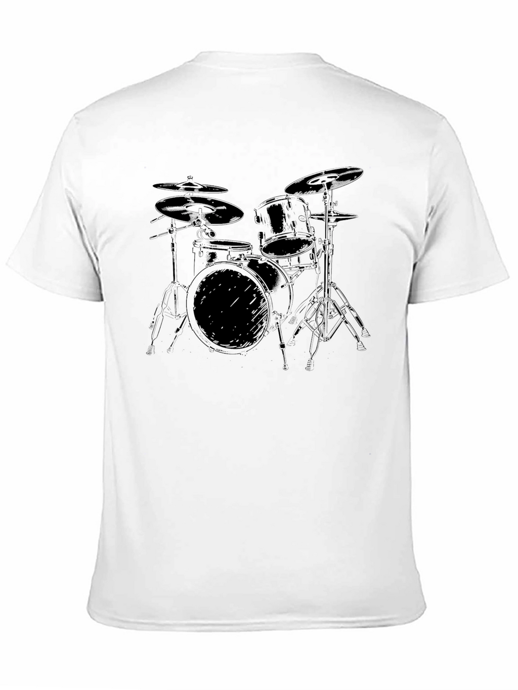 Drum Kit Graphic T-Shirt - Musician Tee