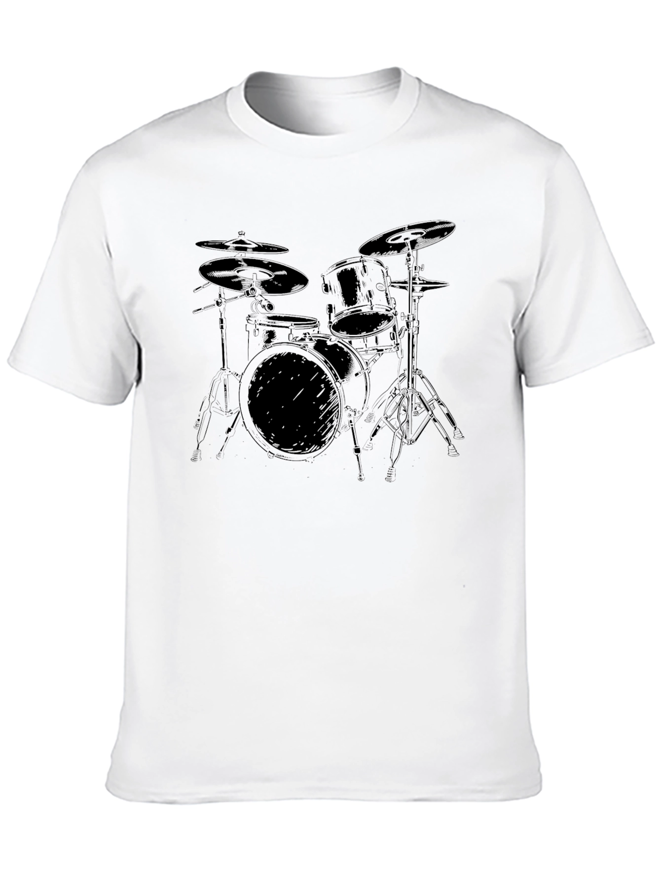 Drum Kit Graphic T-Shirt - Musician Tee