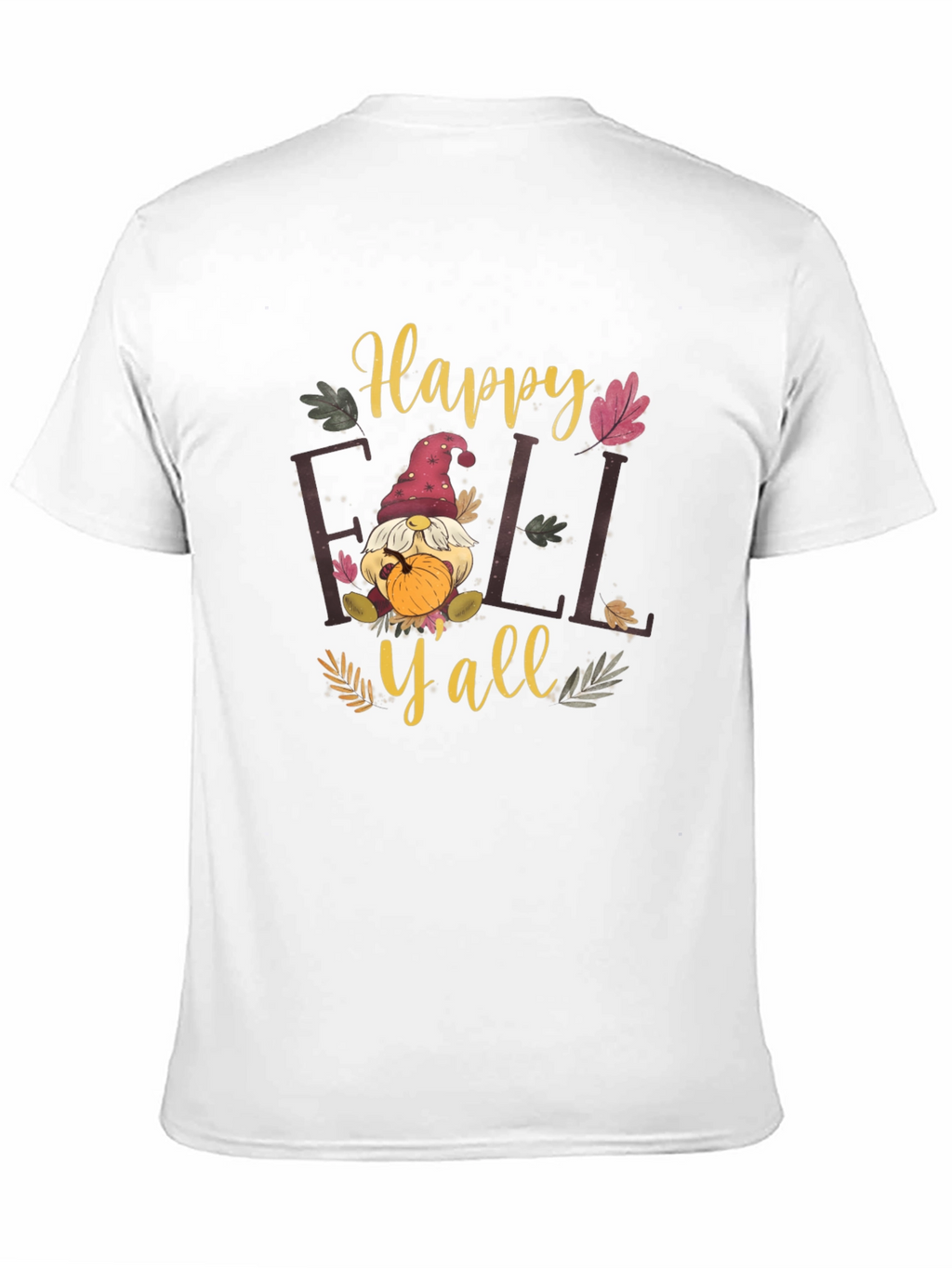 Happy Fall Yall Black T-Shirt