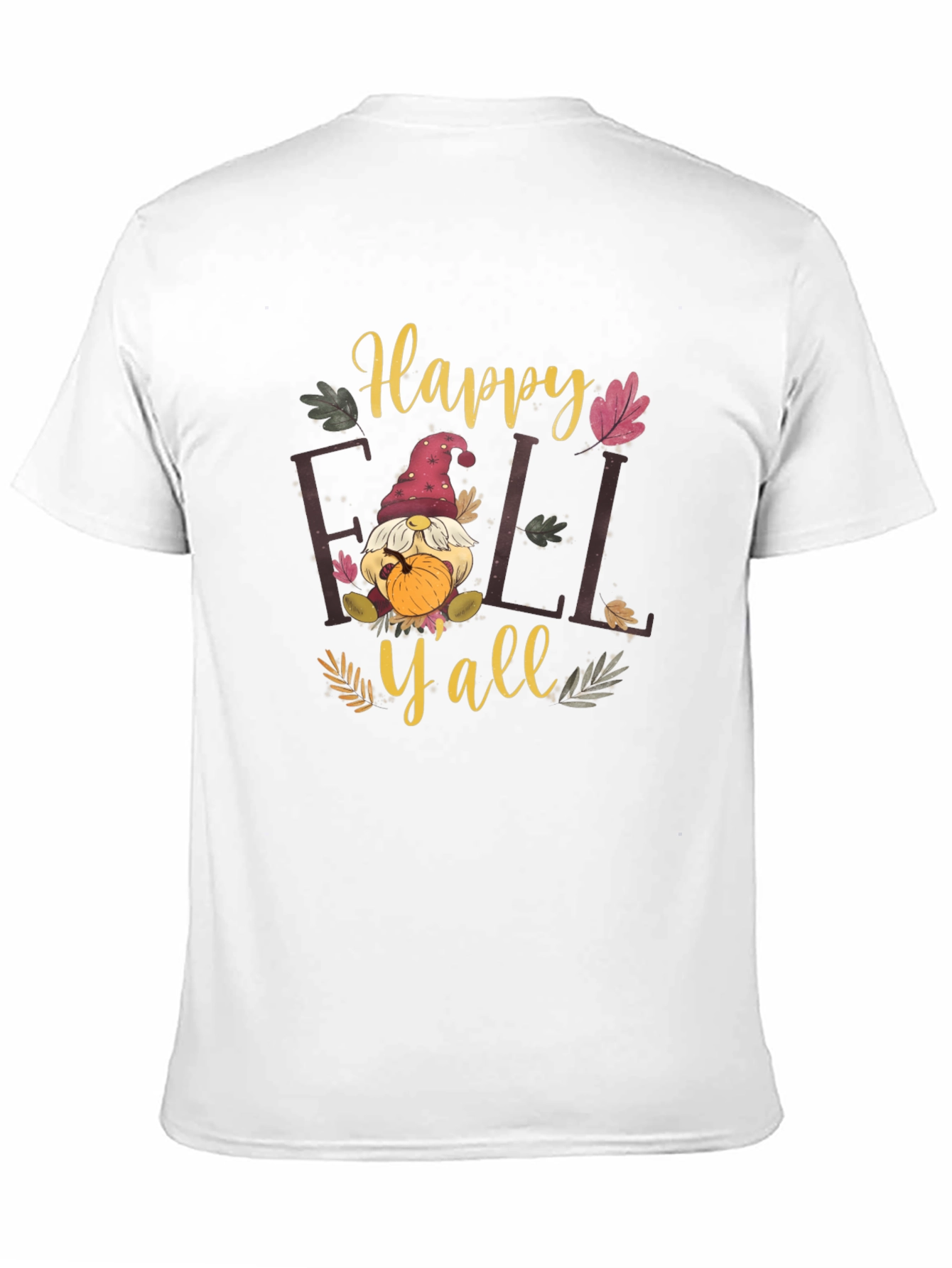 Happy Fall Yall Black T-Shirt