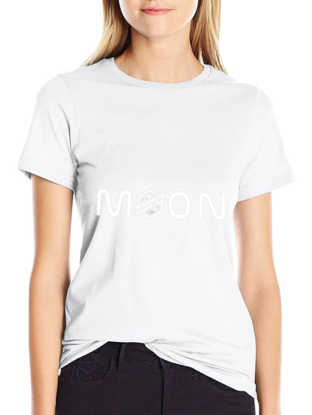 Moon Crypto Graphic Black T-Shirt