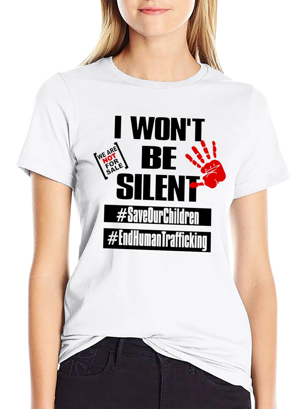 I Wont Be Silent T-Shirt: Save Our Children