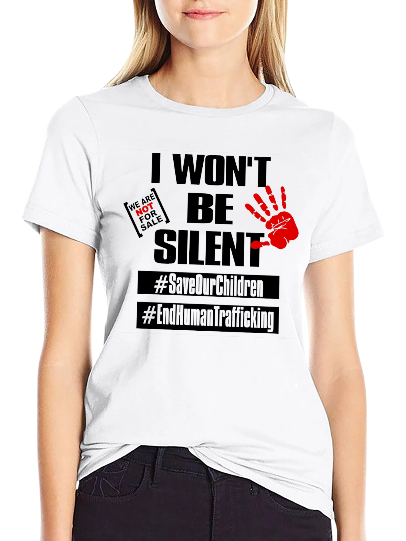 I Wont Be Silent T-Shirt: Save Our Children