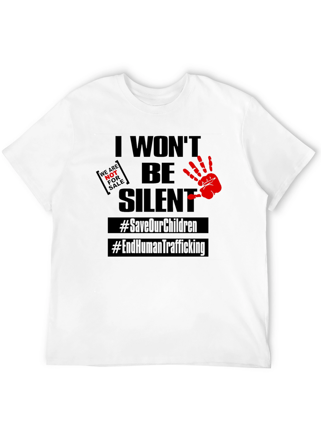 I Wont Be Silent T-Shirt: Save Our Children