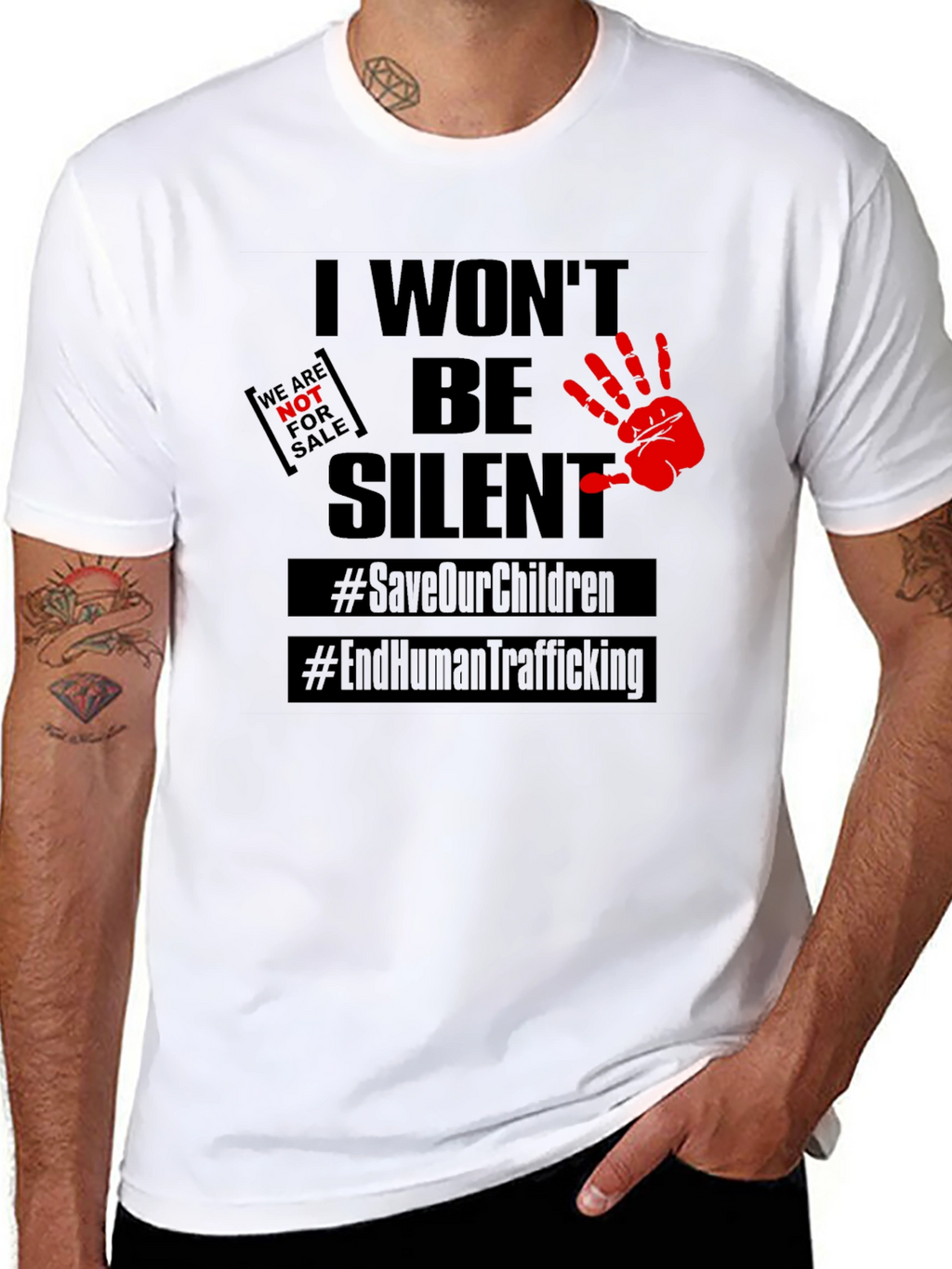 I Wont Be Silent T-Shirt: Save Our Children