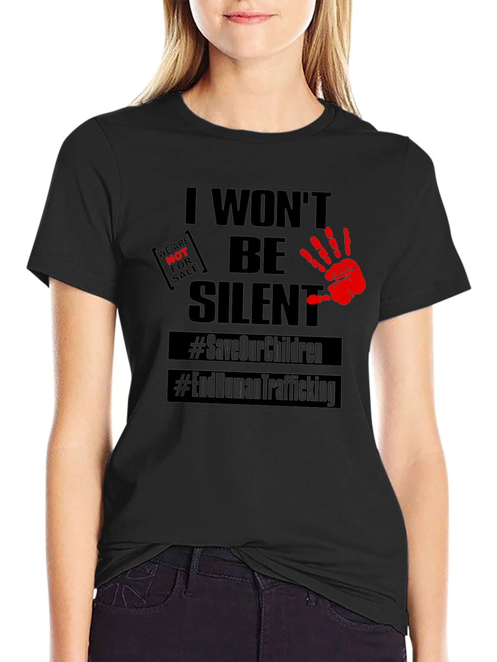 I Wont Be Silent T-Shirt: Save Our Children
