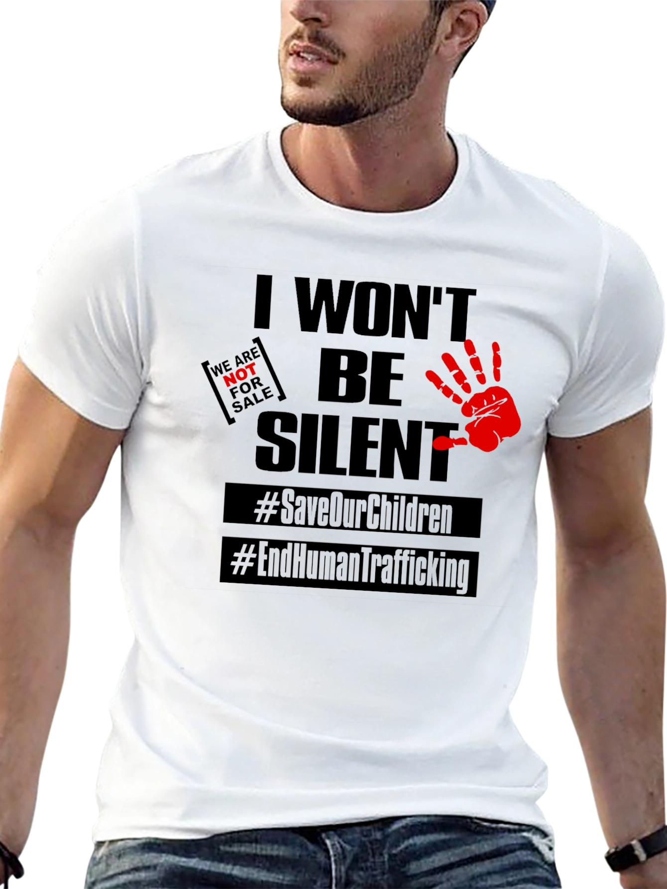I Wont Be Silent T-Shirt: Save Our Children