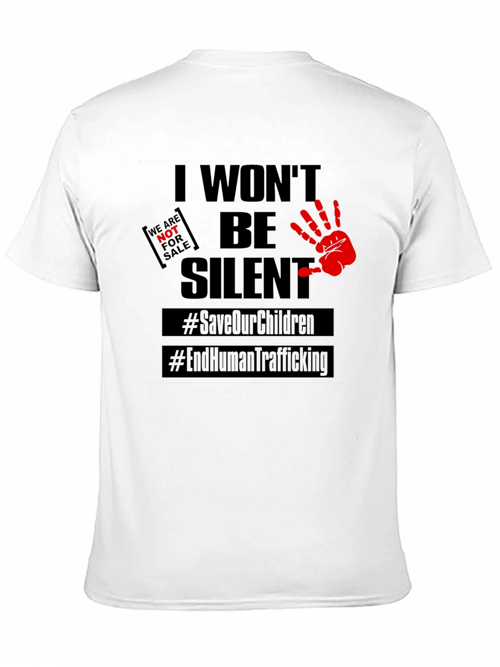 I Wont Be Silent T-Shirt: Save Our Children