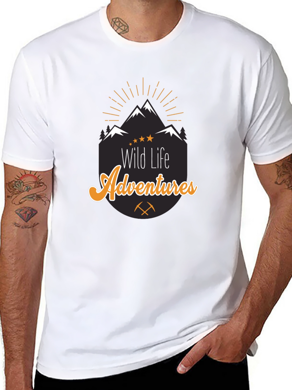 Wild Life Adventures Black T-Shirt