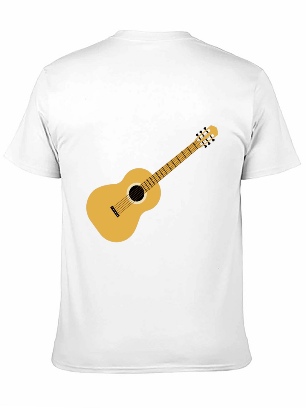 Black Guitar T-Shirt: Classic Music Style