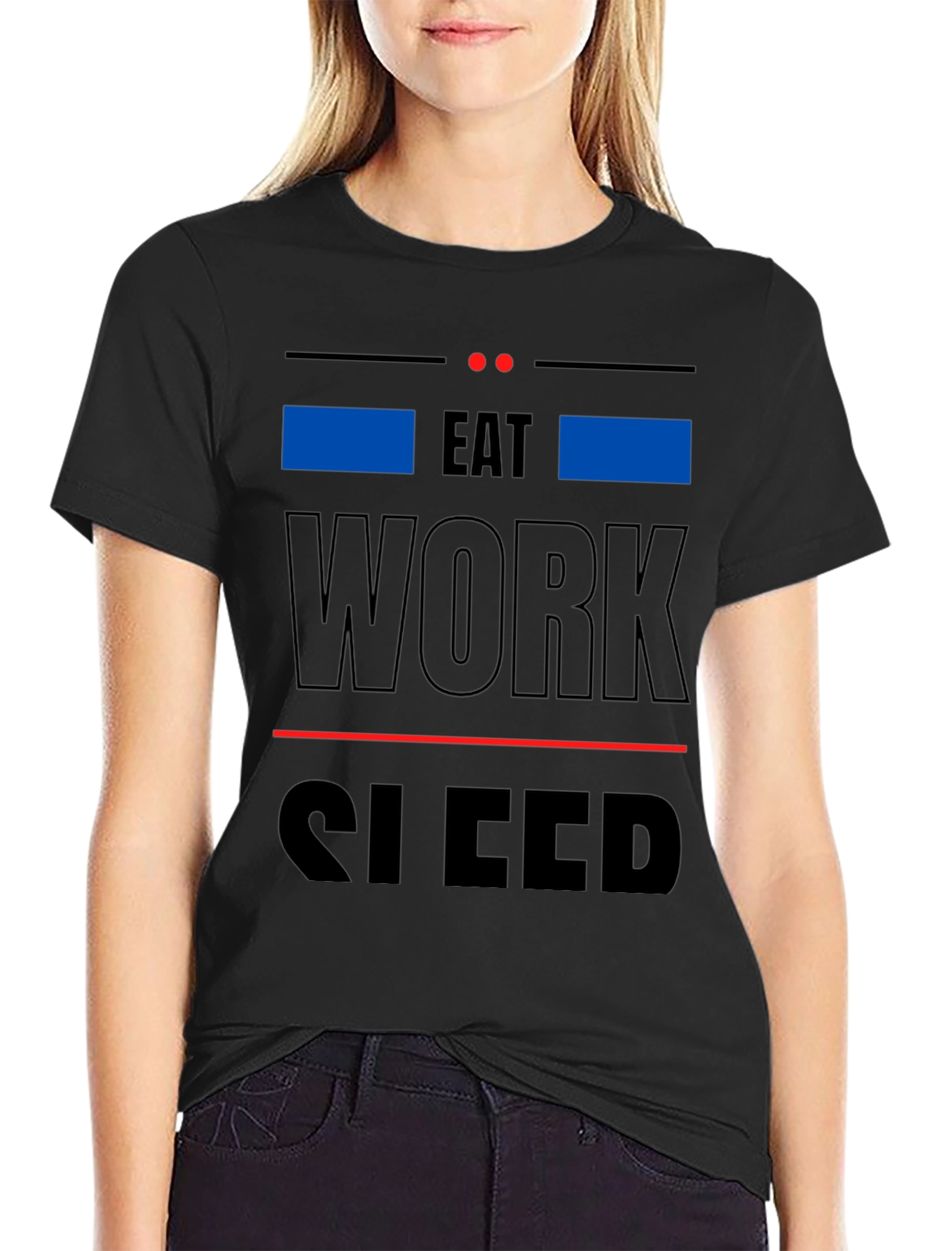 Eat Work Sleep Graphic Tee