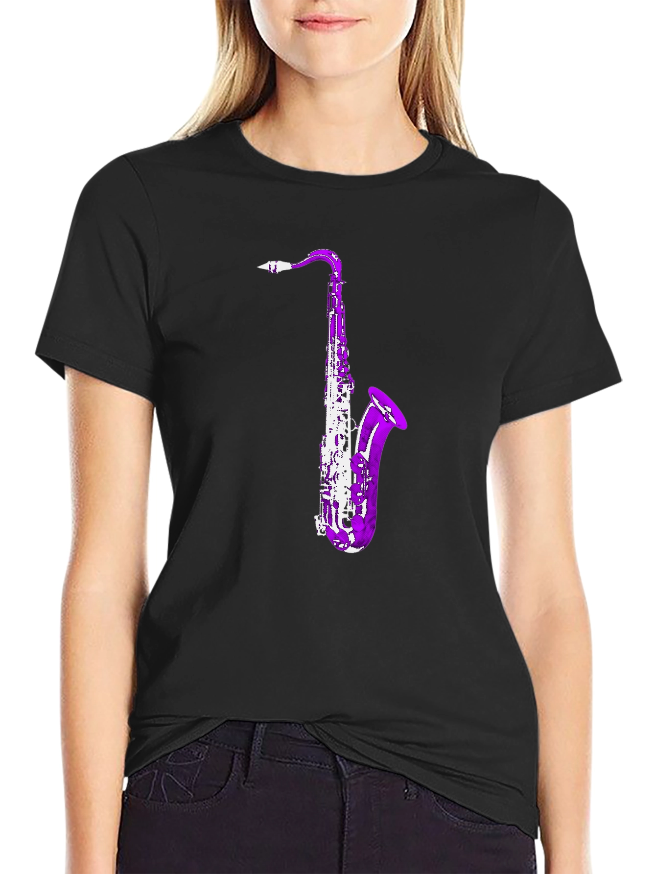Saxophone Graphic Tee - Cool Music Lover Shirt