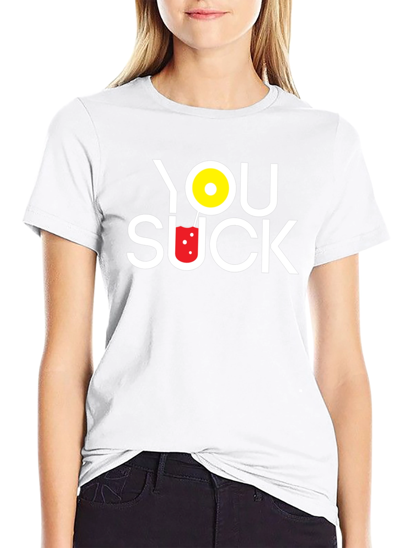 You Suck Novelty T-Shirt - Humorous Graphic Tee