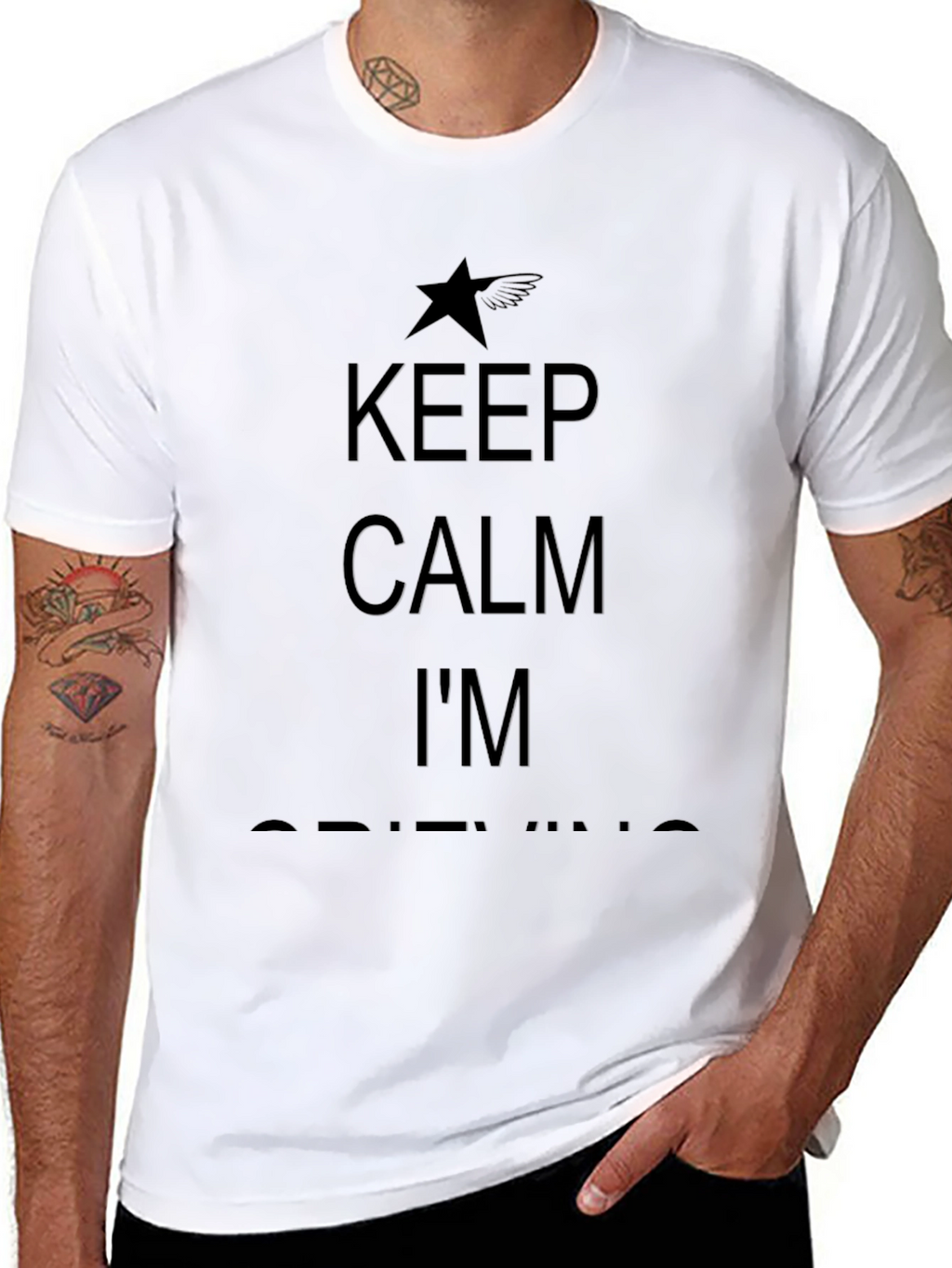 Keep Calm Im Drifting Black T-Shirt