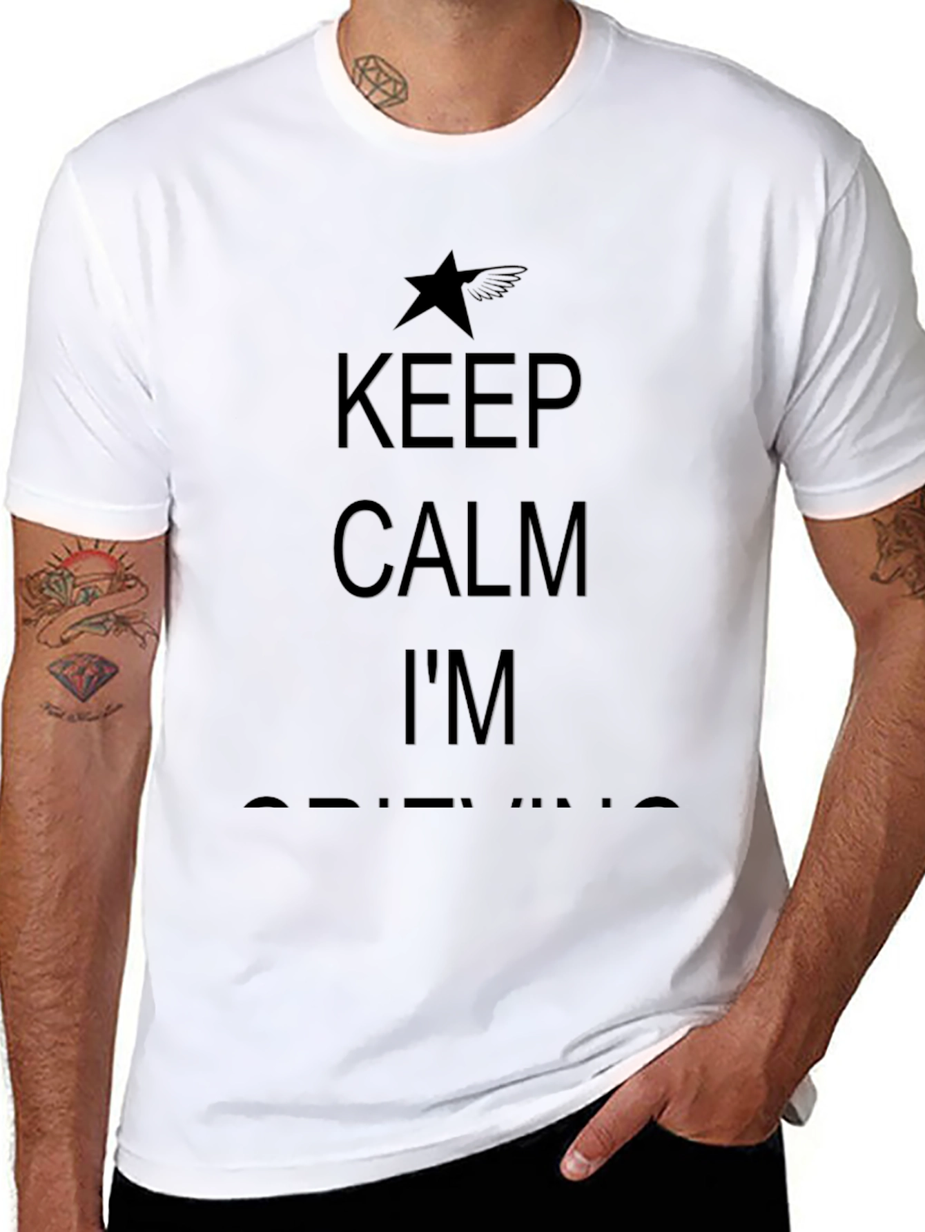 Keep Calm Im Drifting Black T-Shirt