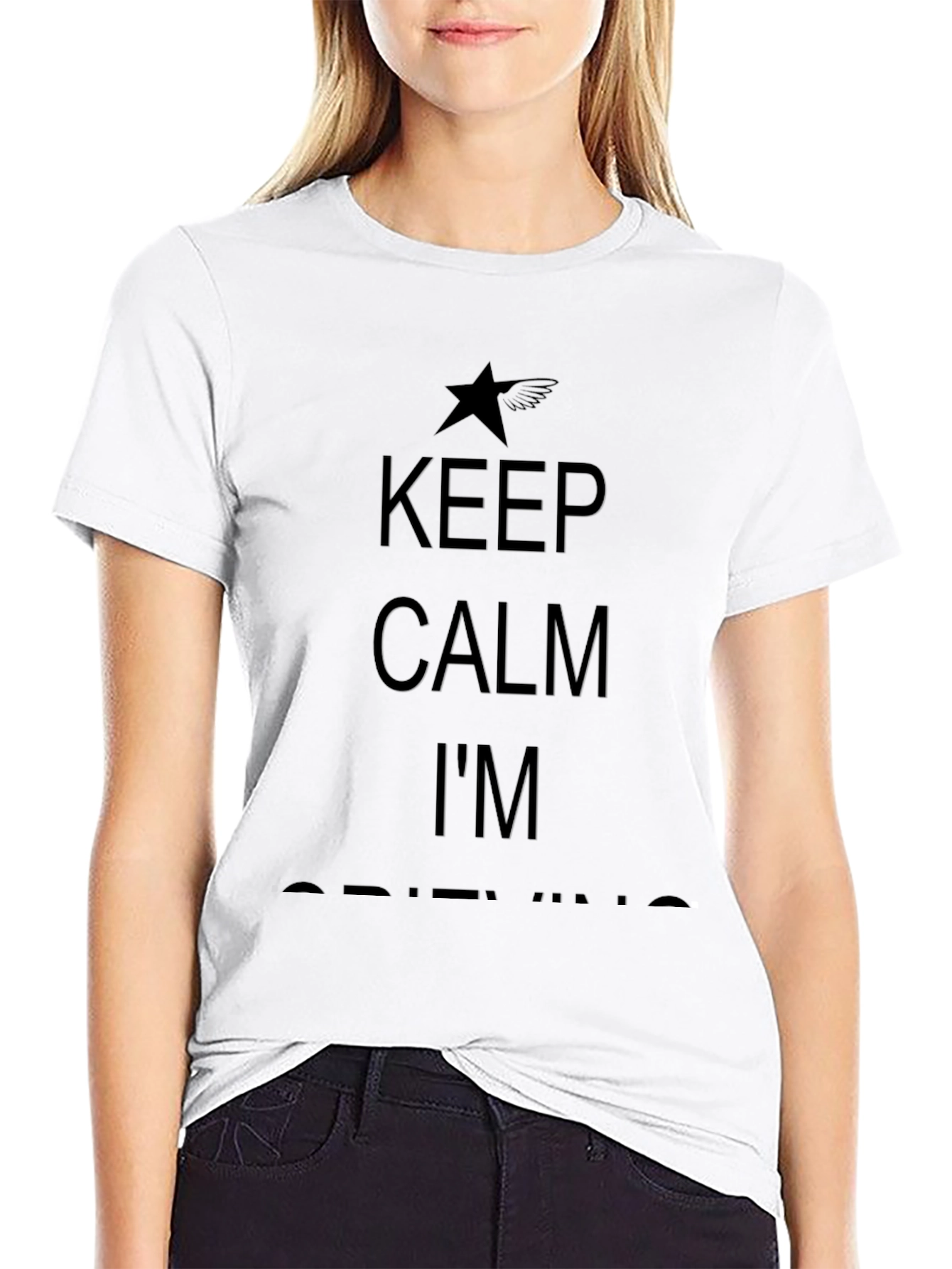 Keep Calm Im Drifting Black T-Shirt