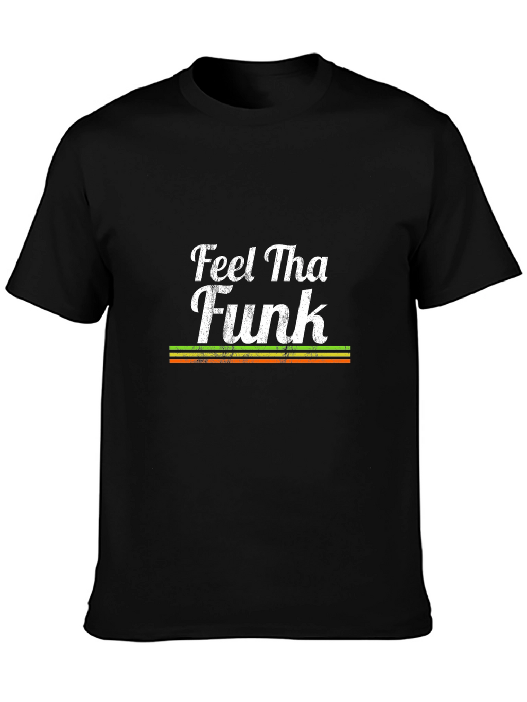 Feel Tha Funk Graphic Print Black T-Shirt