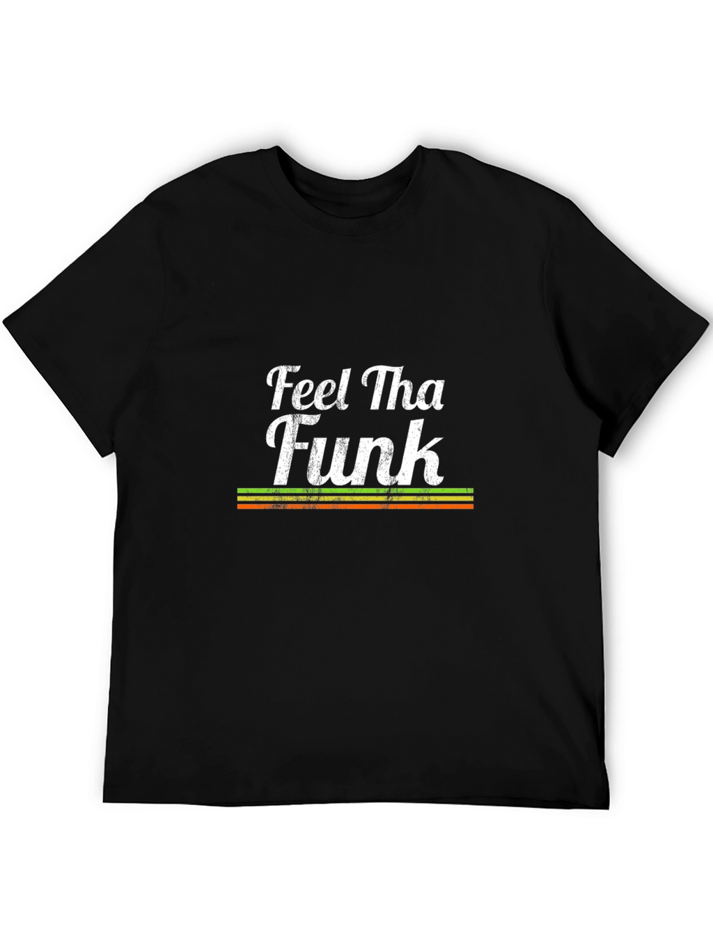 Feel Tha Funk Graphic Print Black T-Shirt
