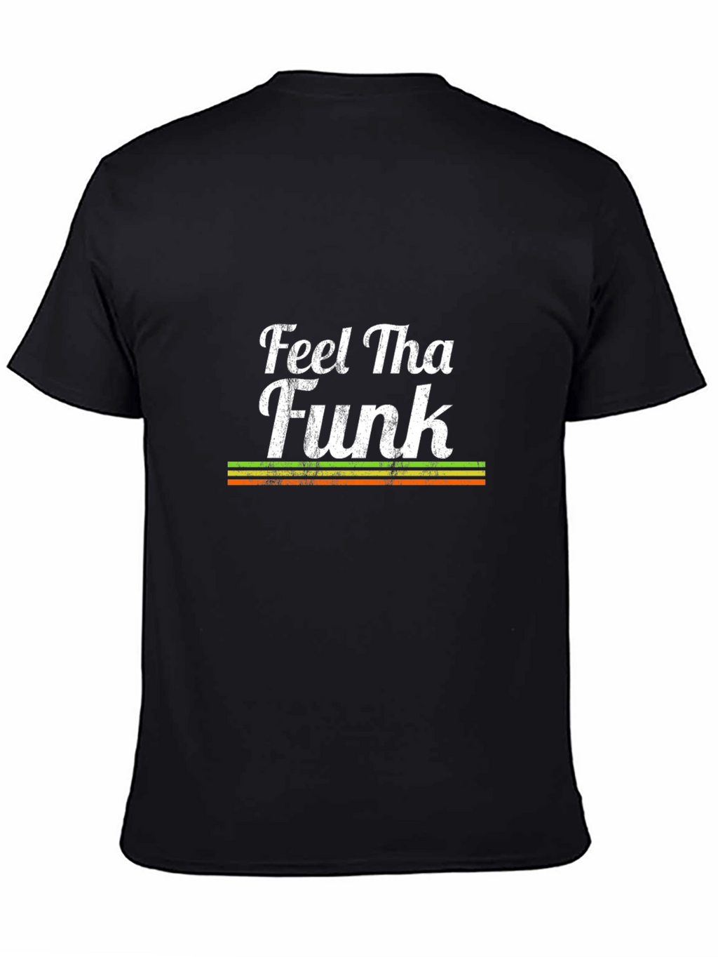 Feel Tha Funk Graphic Print Black T-Shirt