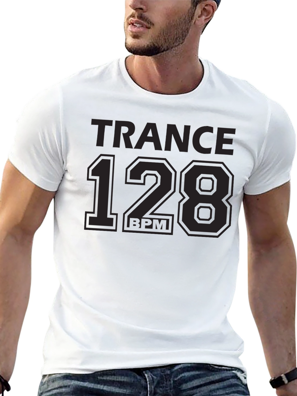 Trance 128 BPM Graphic T-Shirt - Music Lover Tee