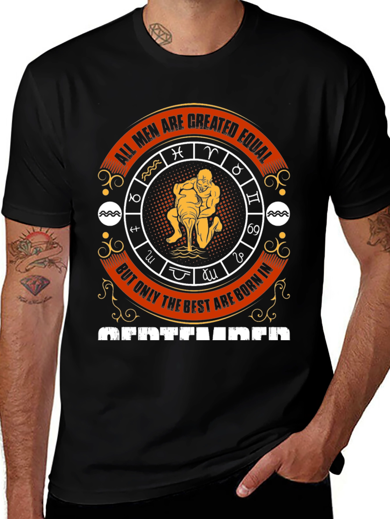 September Zodiac Mens Graphic T-Shirt