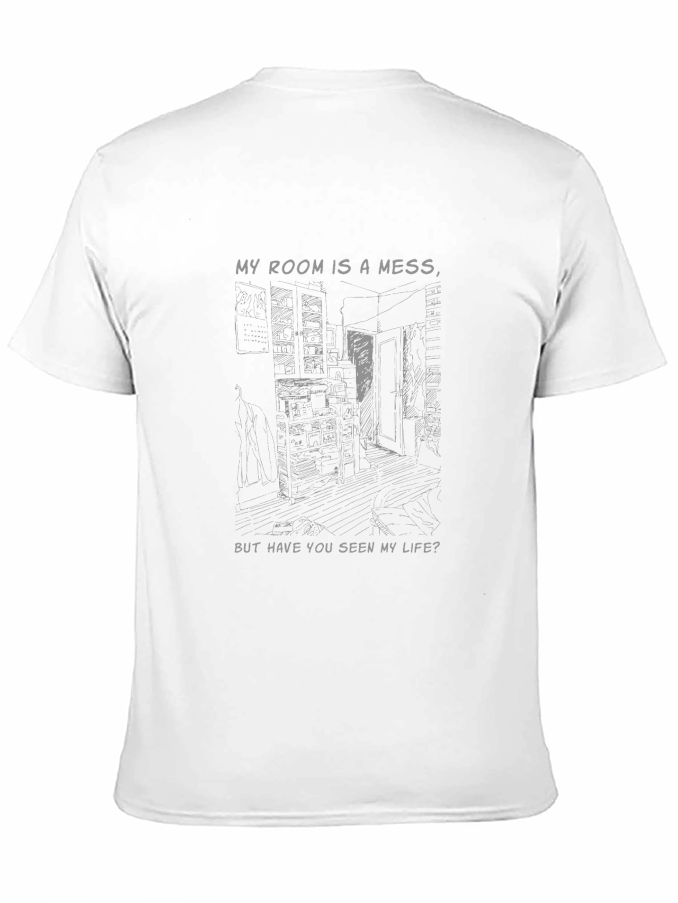 Messy Room Graphic Print Tee