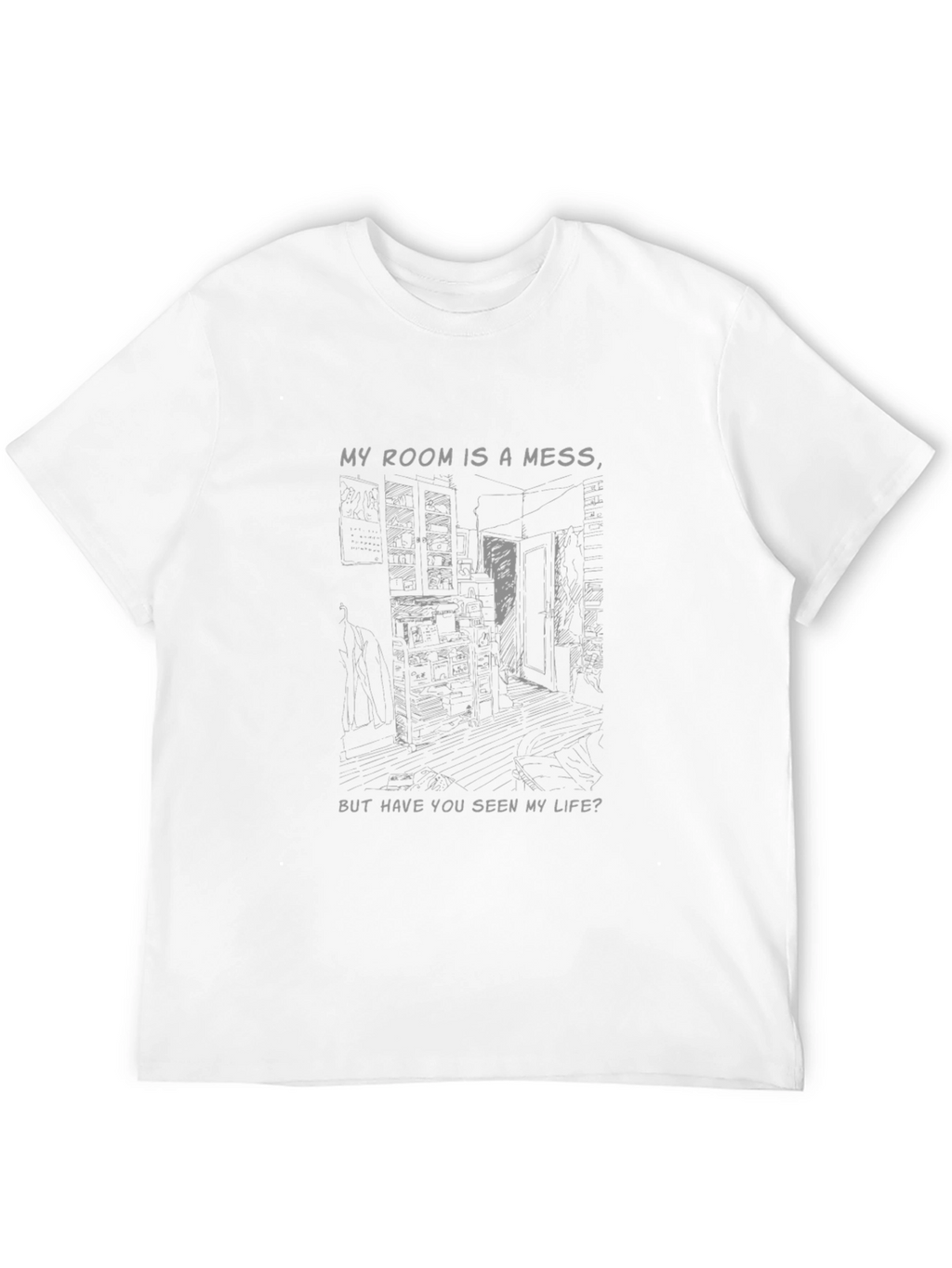Messy Room Graphic Print Tee