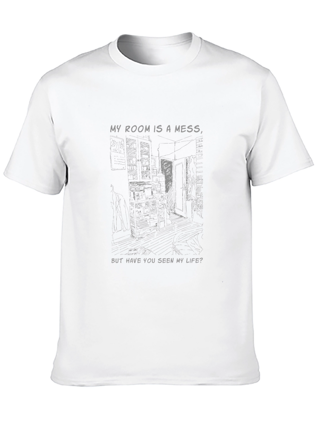 Messy Room Graphic Print Tee