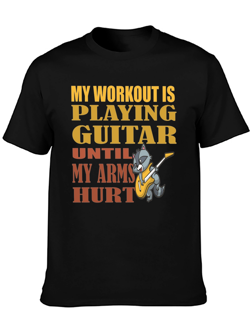 Guitar Workout T-Shirt - Musician Fitness Tee
