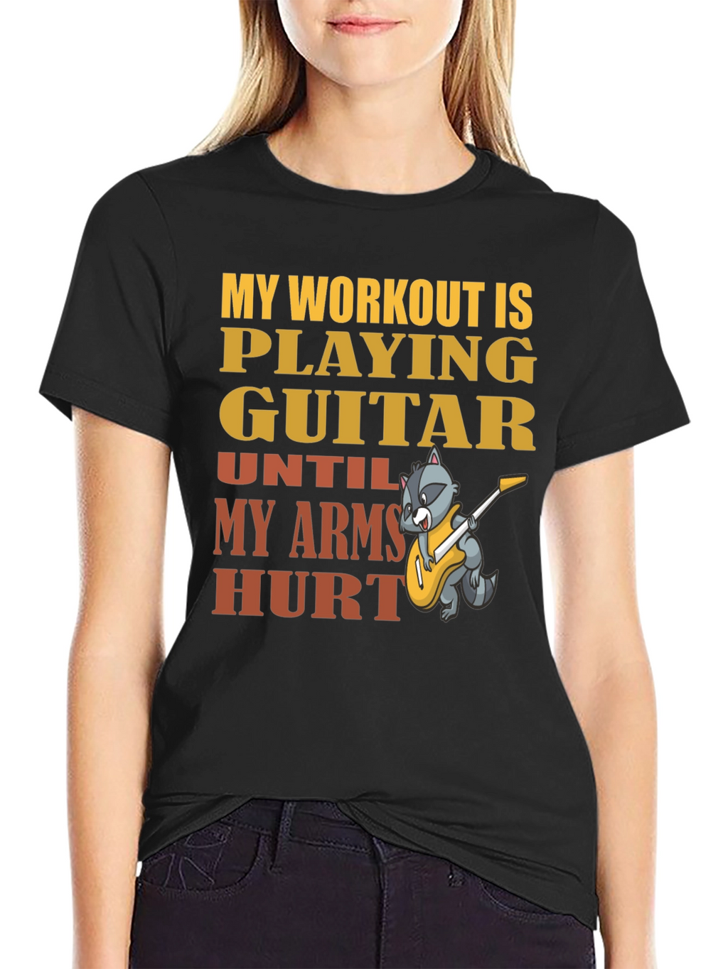 Guitar Workout T-Shirt - Musician Fitness Tee