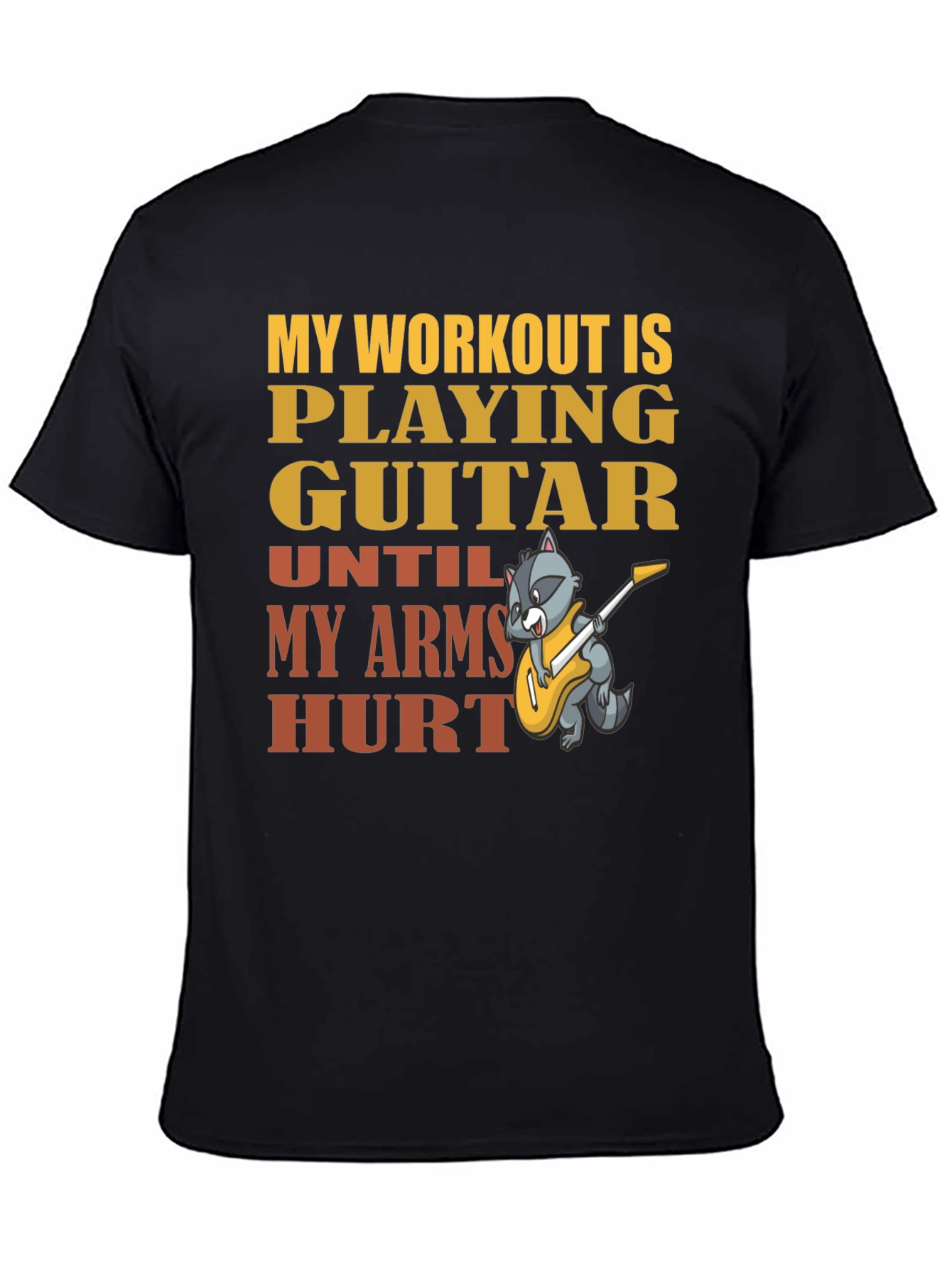 Guitar Workout T-Shirt - Musician Fitness Tee