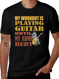 Guitar Workout T-Shirt - Musician Fitness Tee