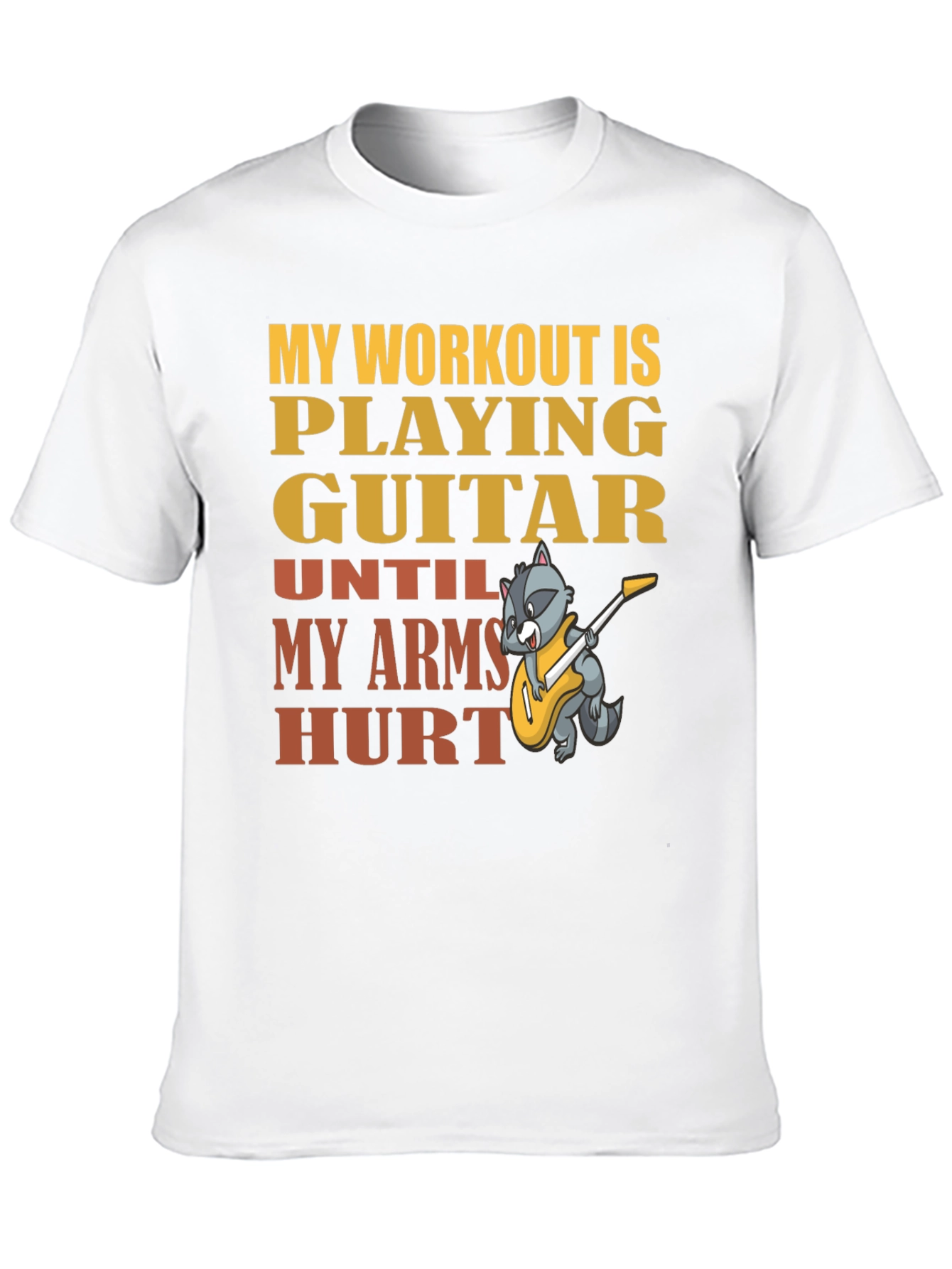 Guitar Workout T-Shirt - Musician Fitness Tee