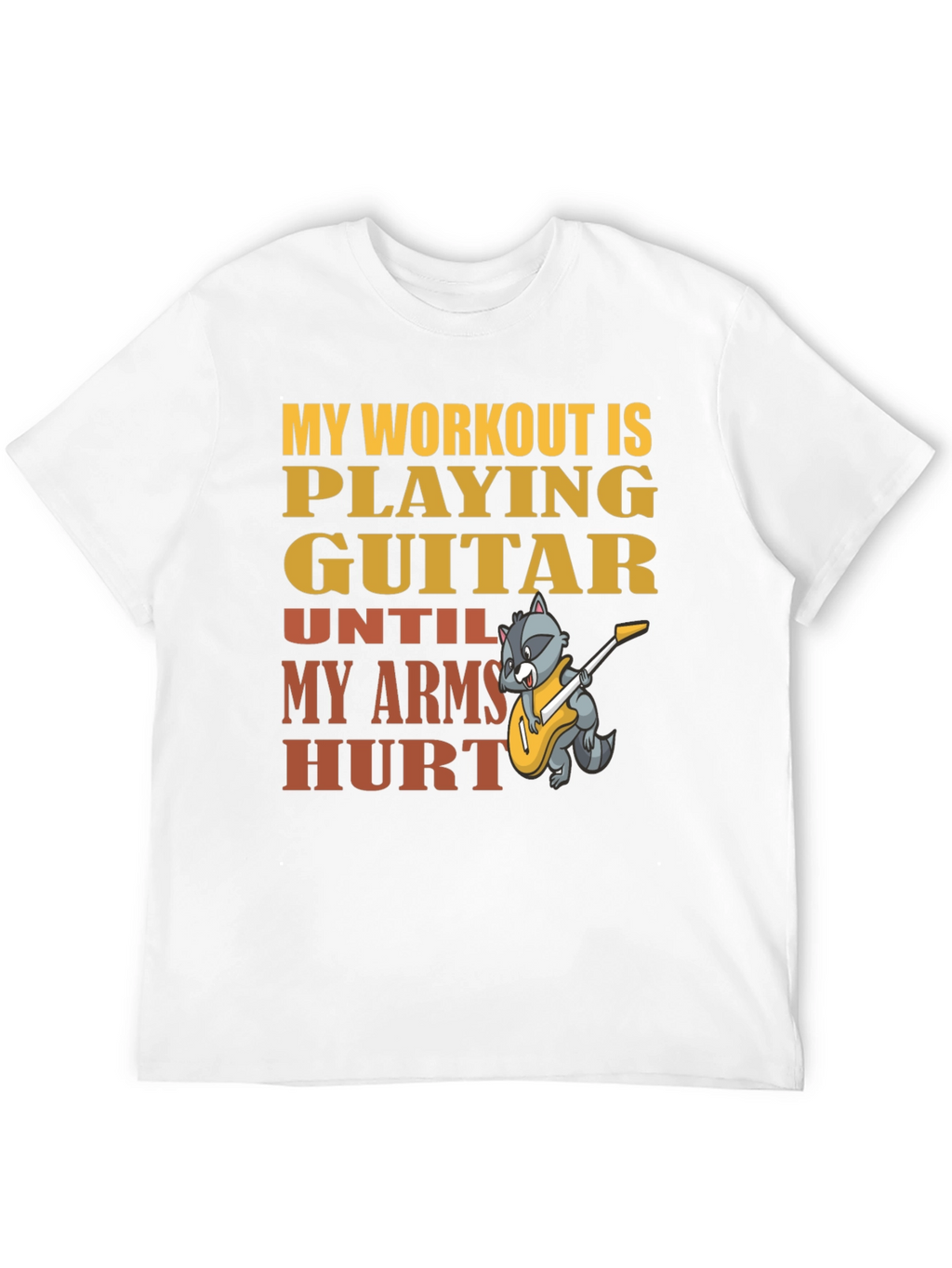 Guitar Workout T-Shirt - Musician Fitness Tee
