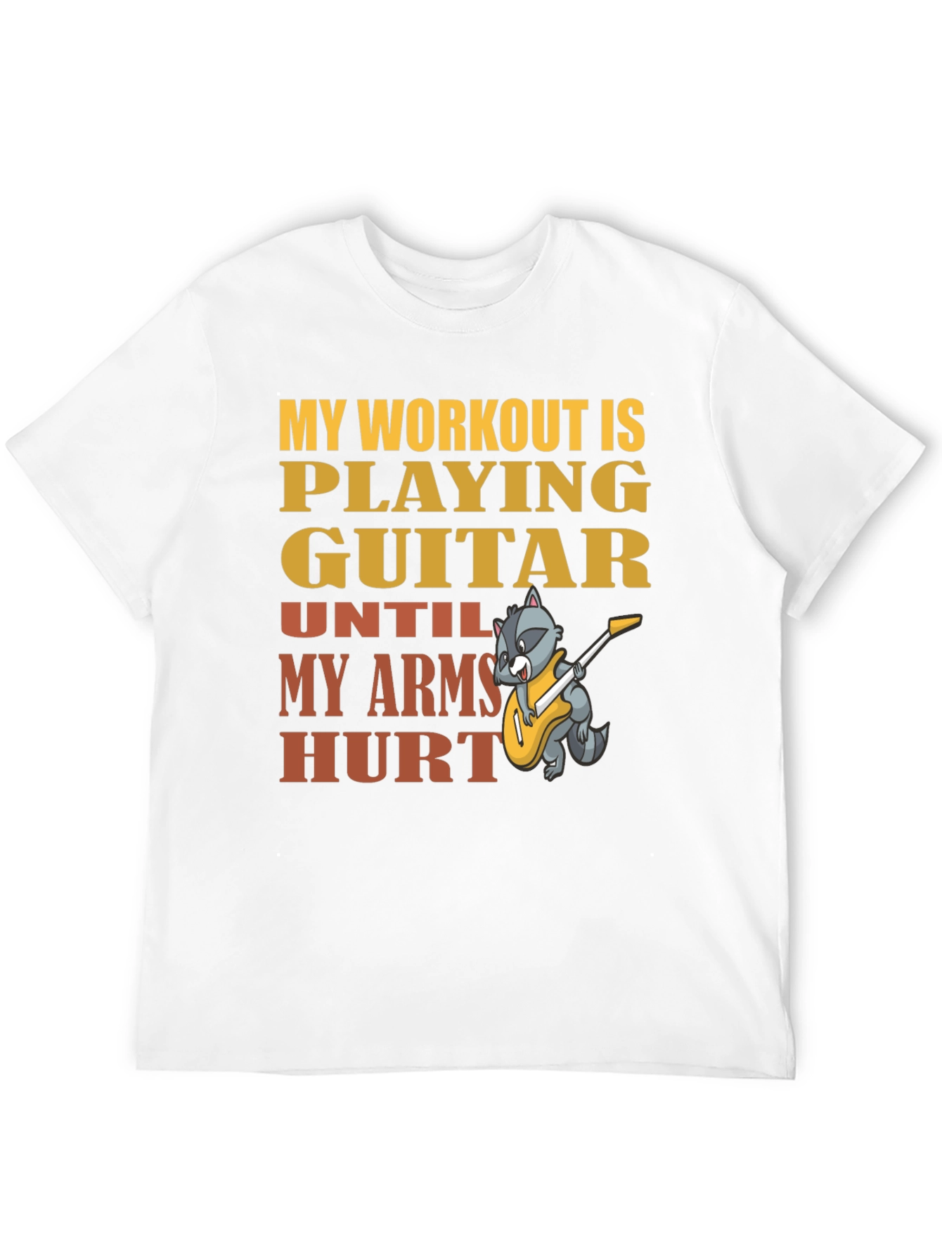 Guitar Workout T-Shirt - Musician Fitness Tee