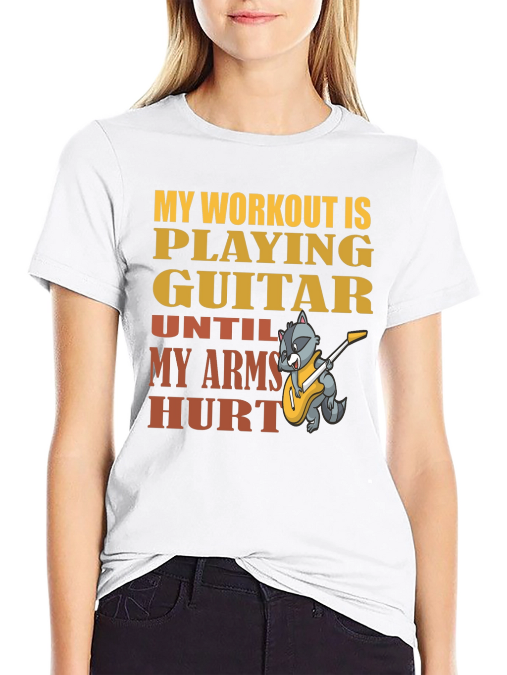 Guitar Workout T-Shirt - Musician Fitness Tee