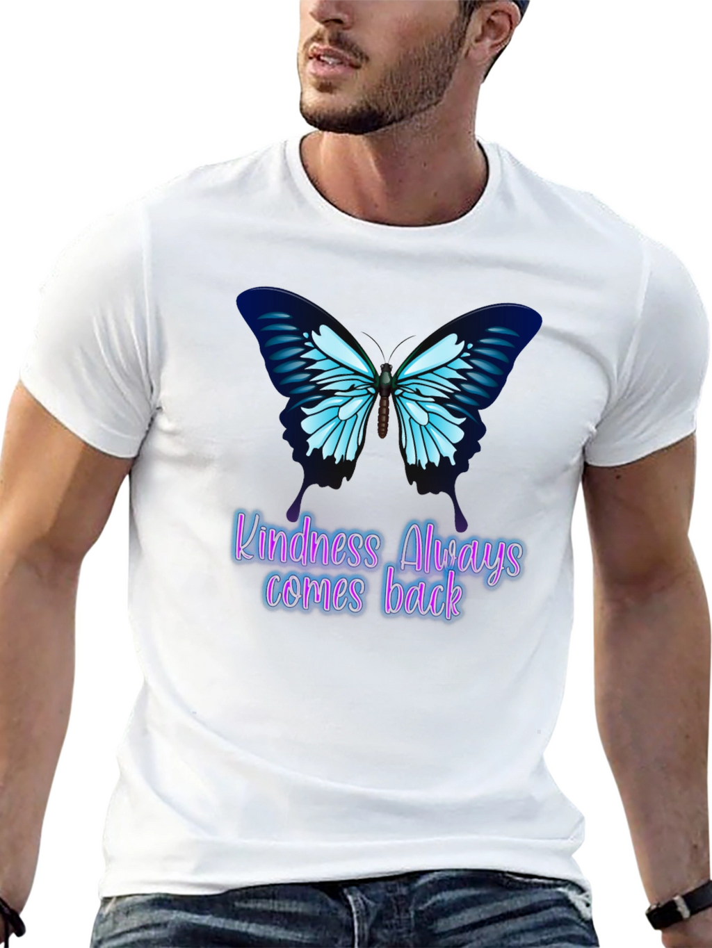 Kindness Butterfly Graphic Tee - Always Comes Back