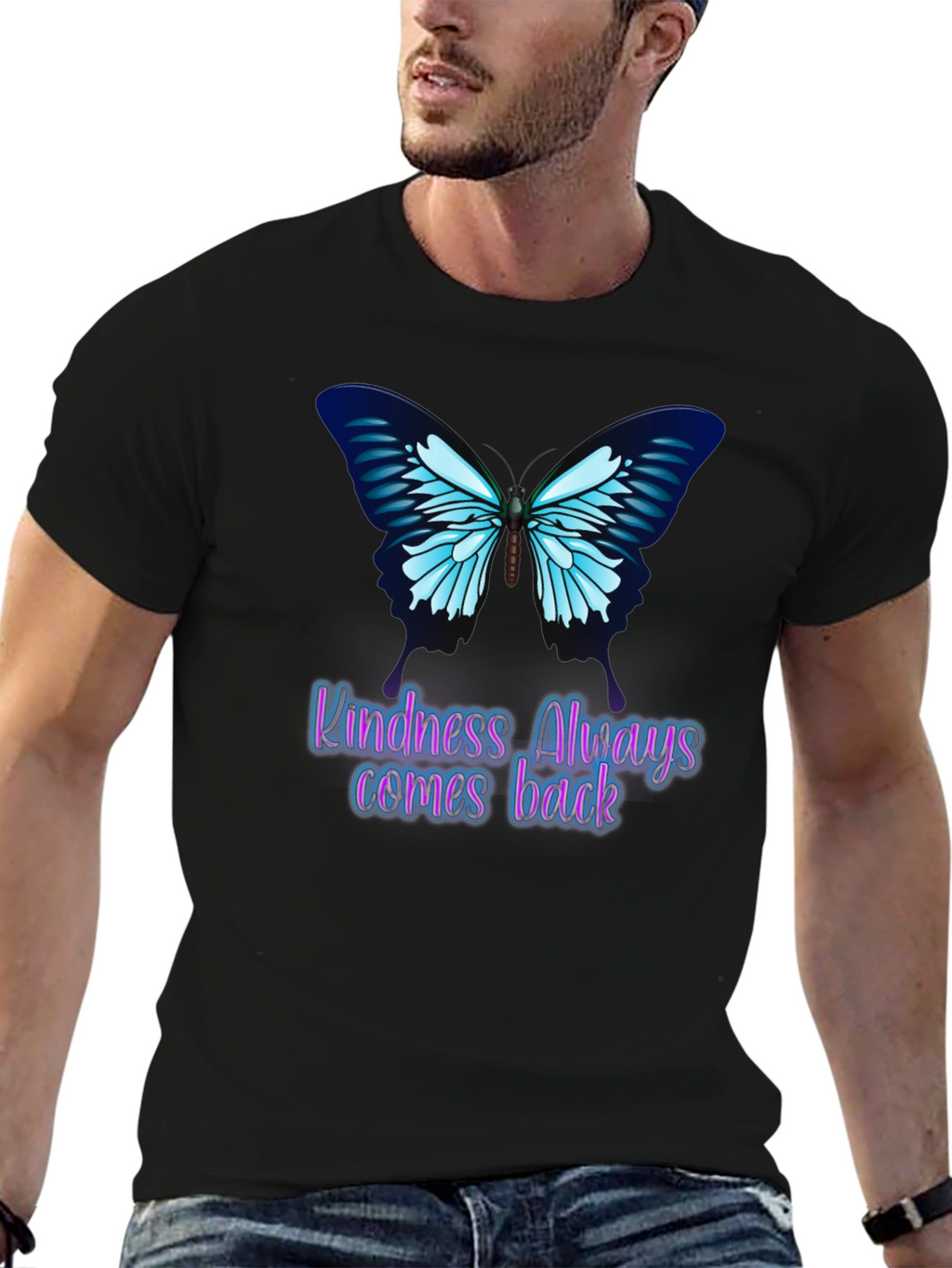 Kindness Butterfly Graphic Tee - Always Comes Back