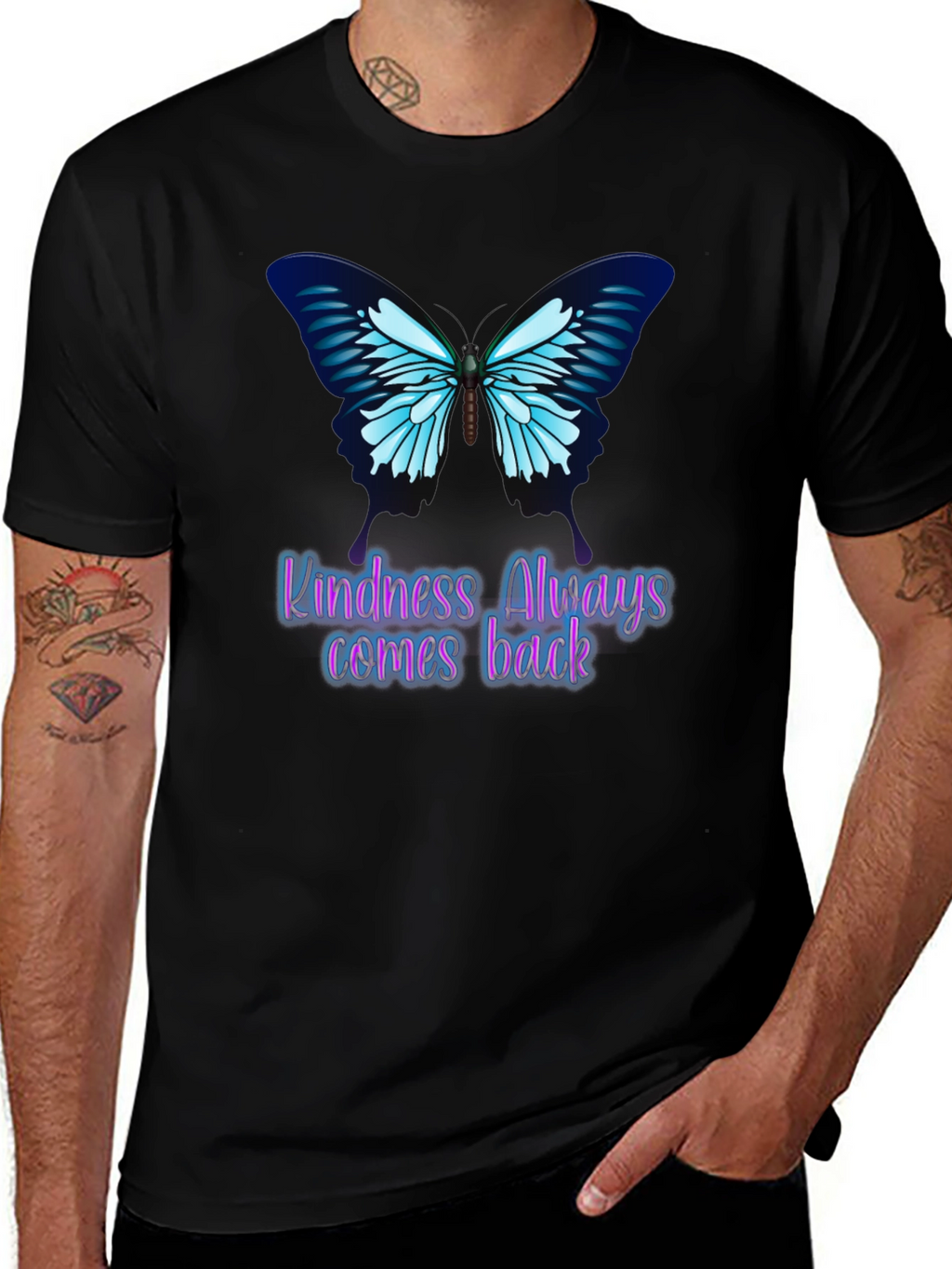 Kindness Butterfly Graphic Tee - Always Comes Back